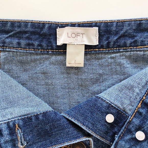 LOFT Button Down Denim Skirt - Picture 5 of 5